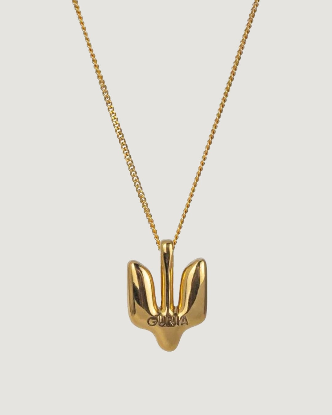 GUNIA PENDANT TRIDENT GILDED SMALL