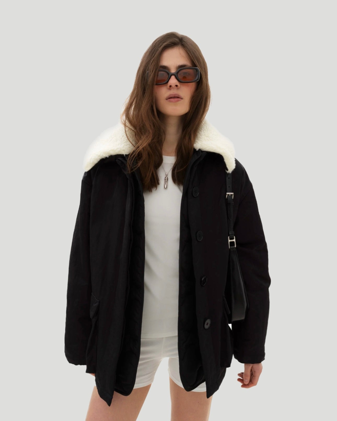 OVERSIZED BLACK JACKET SS24