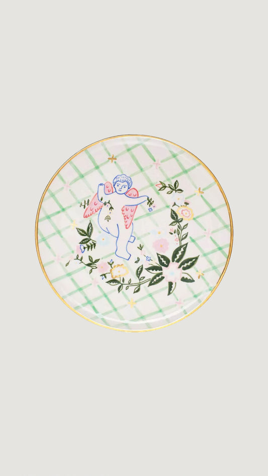 GUNIA EASTER 2023 SEMIPORCELAIN PLATE WITH AN ANGEL