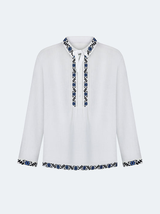 ETNODIM MEN'S SHIRT WITH REMOVABLE RIBBON "IVASYK"